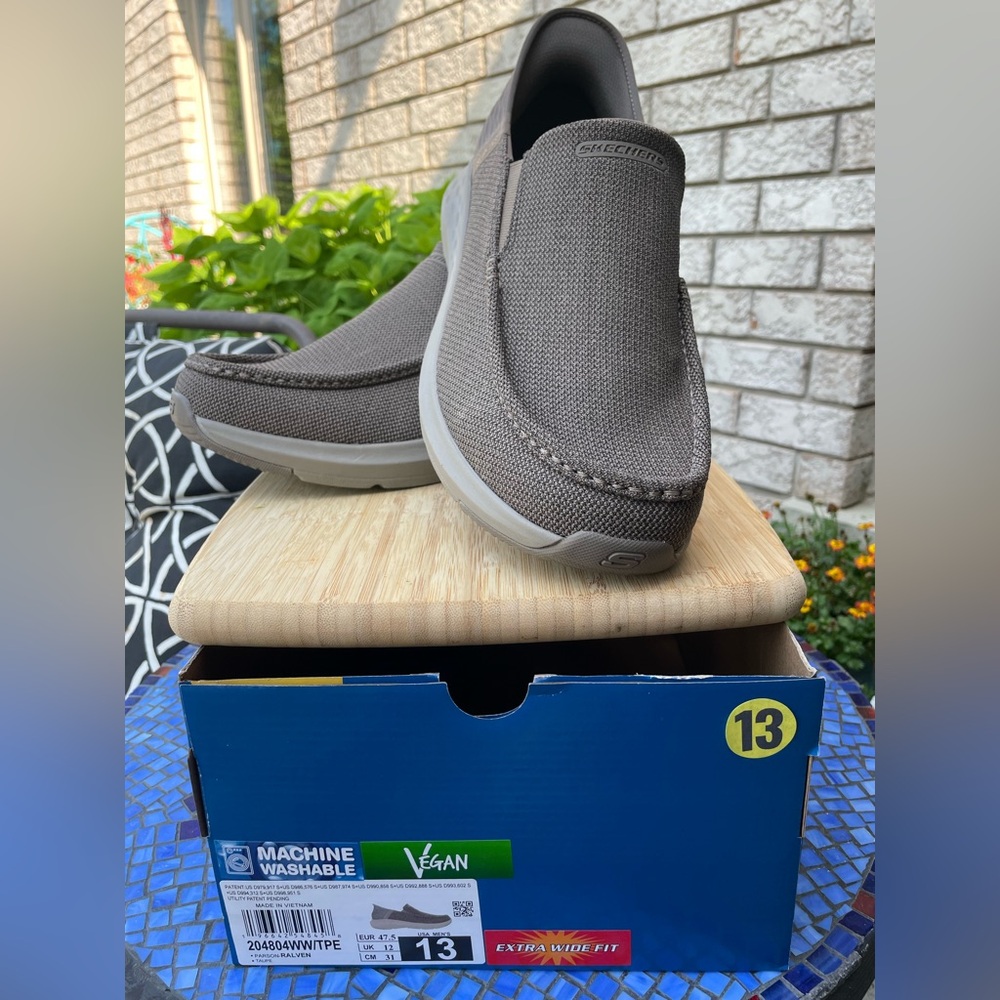 Mens Skechers Parson Slip In Extra Wide
